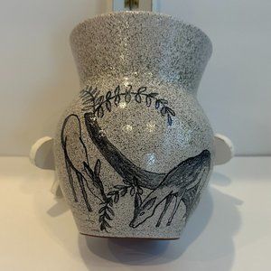 One of A Kind Signed Lorenzen's of Lantz Nova Scotia Pottery Vase